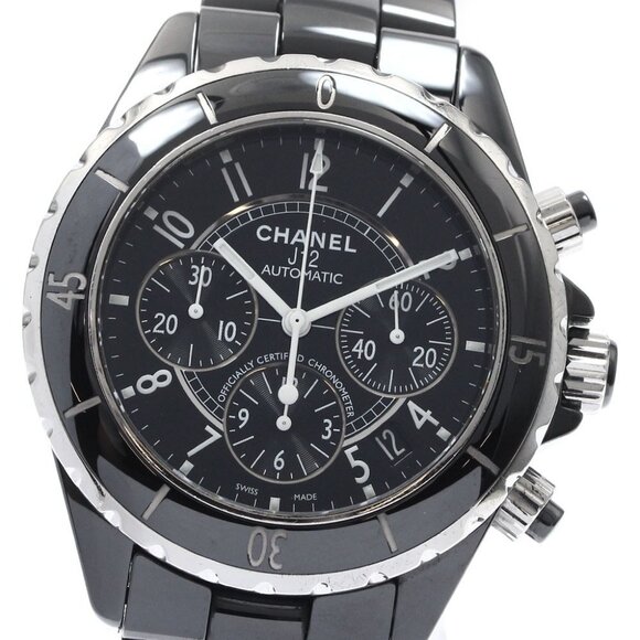 CHANEL J12 41MM H0940 Black ceramic chronograph Automatic Men's Watch_892354 - Picture 1 of 6